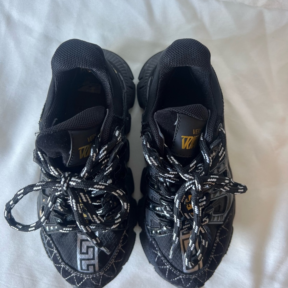 Versace Kids Black Sneakers Like New